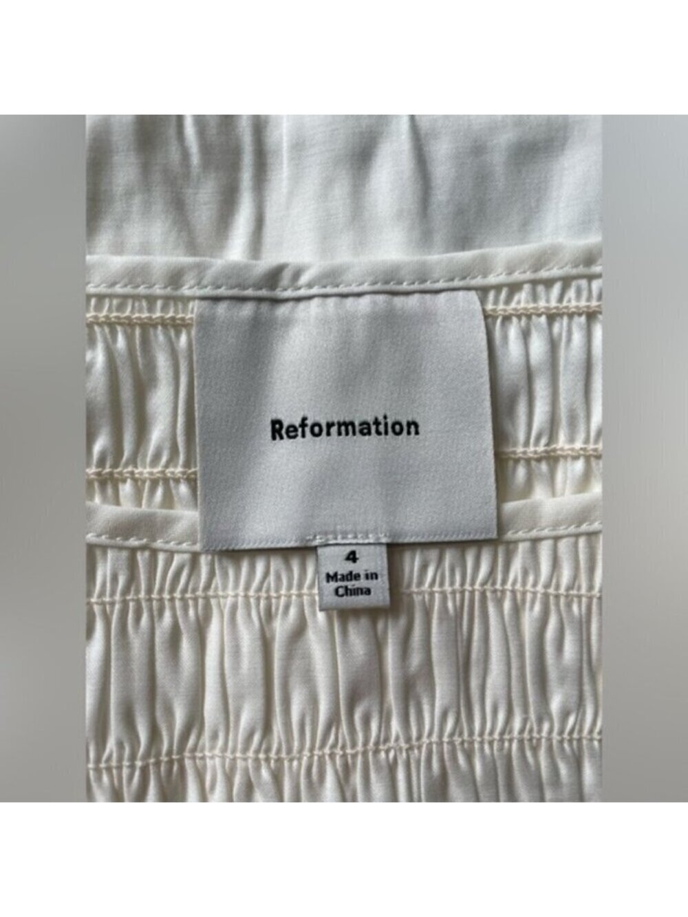 NEW Reformation Laguna Two Piece Matching Midi Skirt Set White | US 4 UK 8 - Picture 10 of 15